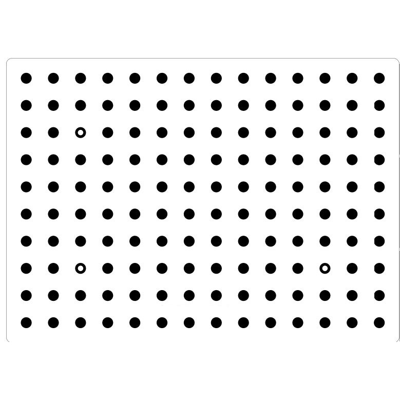准纳光电 halcon标定板 圆点玻璃标定板5.6*5.6mm