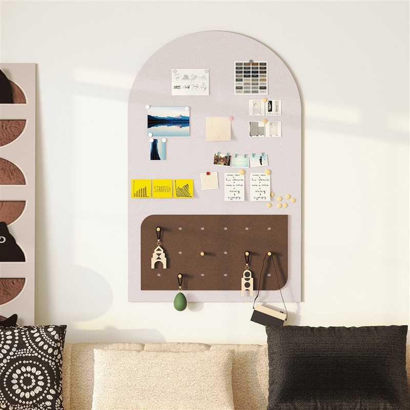 毛毡洞洞板墙贴软木墙板留言板饰品展示板照片墙背景板前面装饰