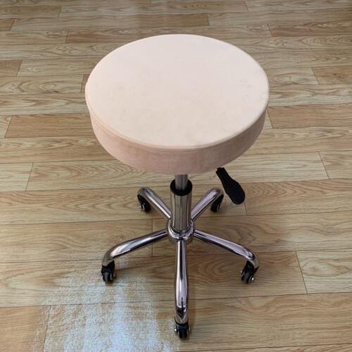 美容凳圆凳子升降大工凳吧台椅师傅椅美发椅旋转滑轮金属脚办公椅