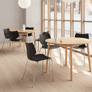 森川家具现代会客椅会议接待洽谈椅子创意餐饮奶茶店桌椅组合餐椅