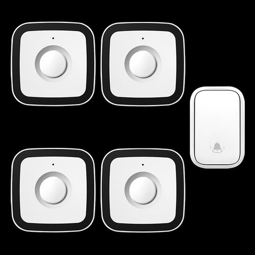 门铃无线家用不用电池电子遥控门玲超远距离智能门铃一拖四自发电