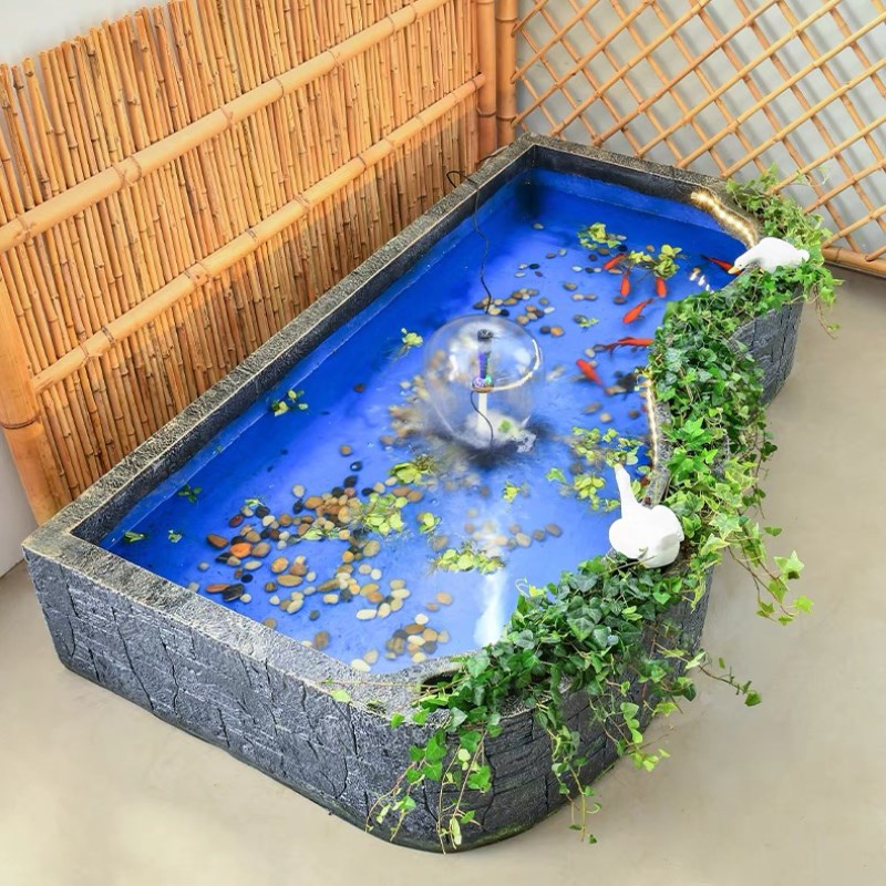 庭院花园鱼池风水缸装饰别墅喷泉景观阳台造景户外X招财流水摆件