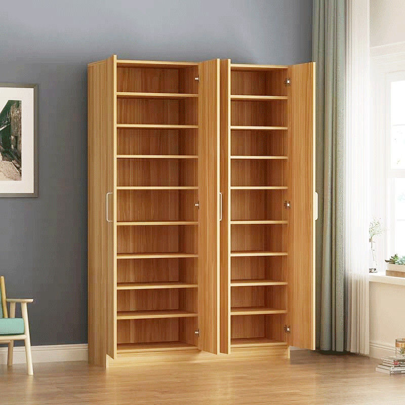 鞋柜实木质家用门口大容量简易多层鞋架子现代经济型X防尘收纳鞋