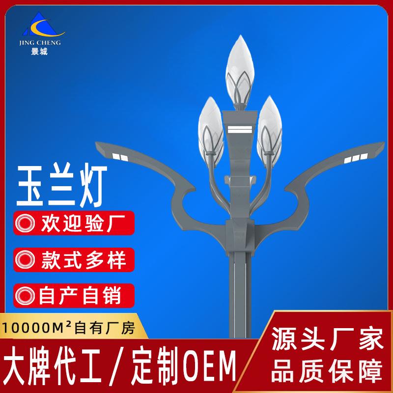 LED玉兰中华灯市政道路照明路灯户外广场路灯杆园林庭院市电路灯