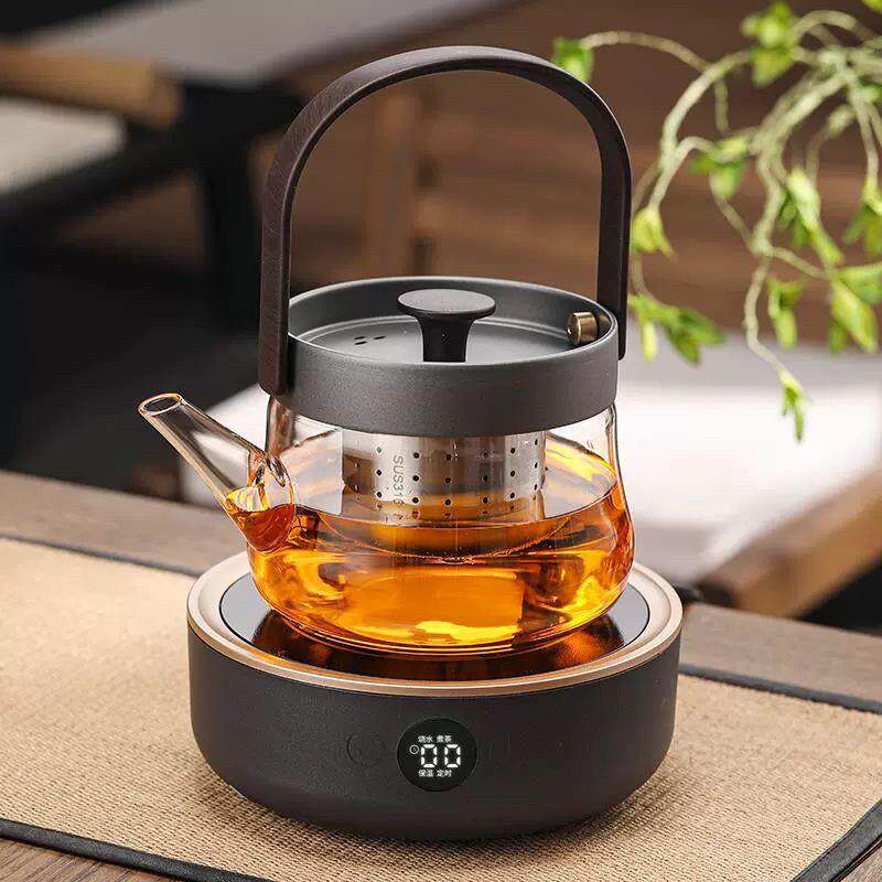 智蔚煮茶壶保温一体家用玻璃煮茶壶静音小型恒温煮茶器厂家