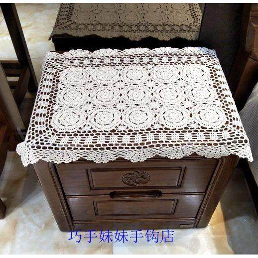 全棉手钩花桌布蕾丝镂空布艺欧式防尘餐布家电具盖布桌旗台布精品,居家布艺,桌布,淘宝优惠券,粉丝福利购,淘宝优惠卷
