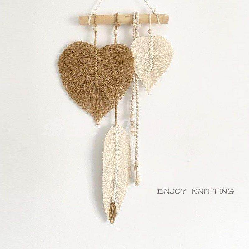 房间墙壁上软装饰树叶壁毯手工编织挂毯玄关过道走廊壁饰棉麻挂件,居家布艺,挂毯/壁毯,淘宝优惠券,粉丝福利购,淘宝优惠卷