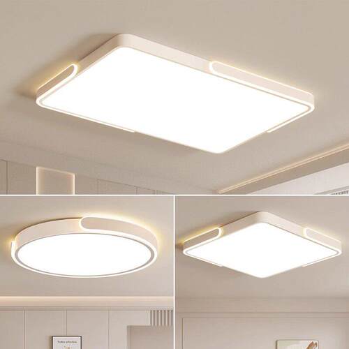 北欧全光谱普护眼长方形LED吸顶灯卧室客厅大厅餐厅全屋灯具套餐
