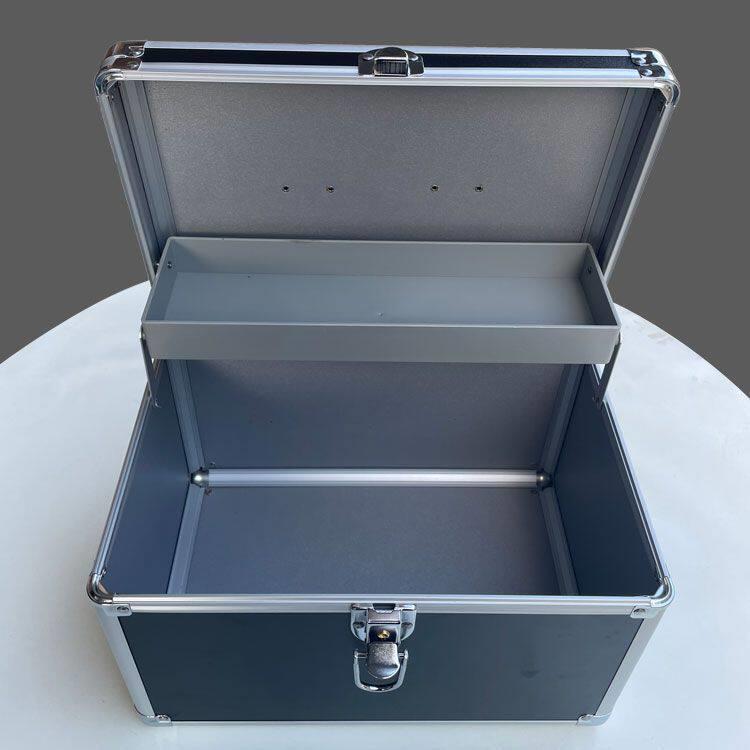 高档采耳箱子手提铝合金足浴工具箱采耳工具箱全套防水内里