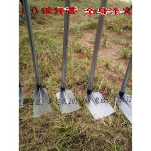 包邮纯钢锄头镢头农用条锄园艺翻地工具种菜农具锻打铁柄除草松土