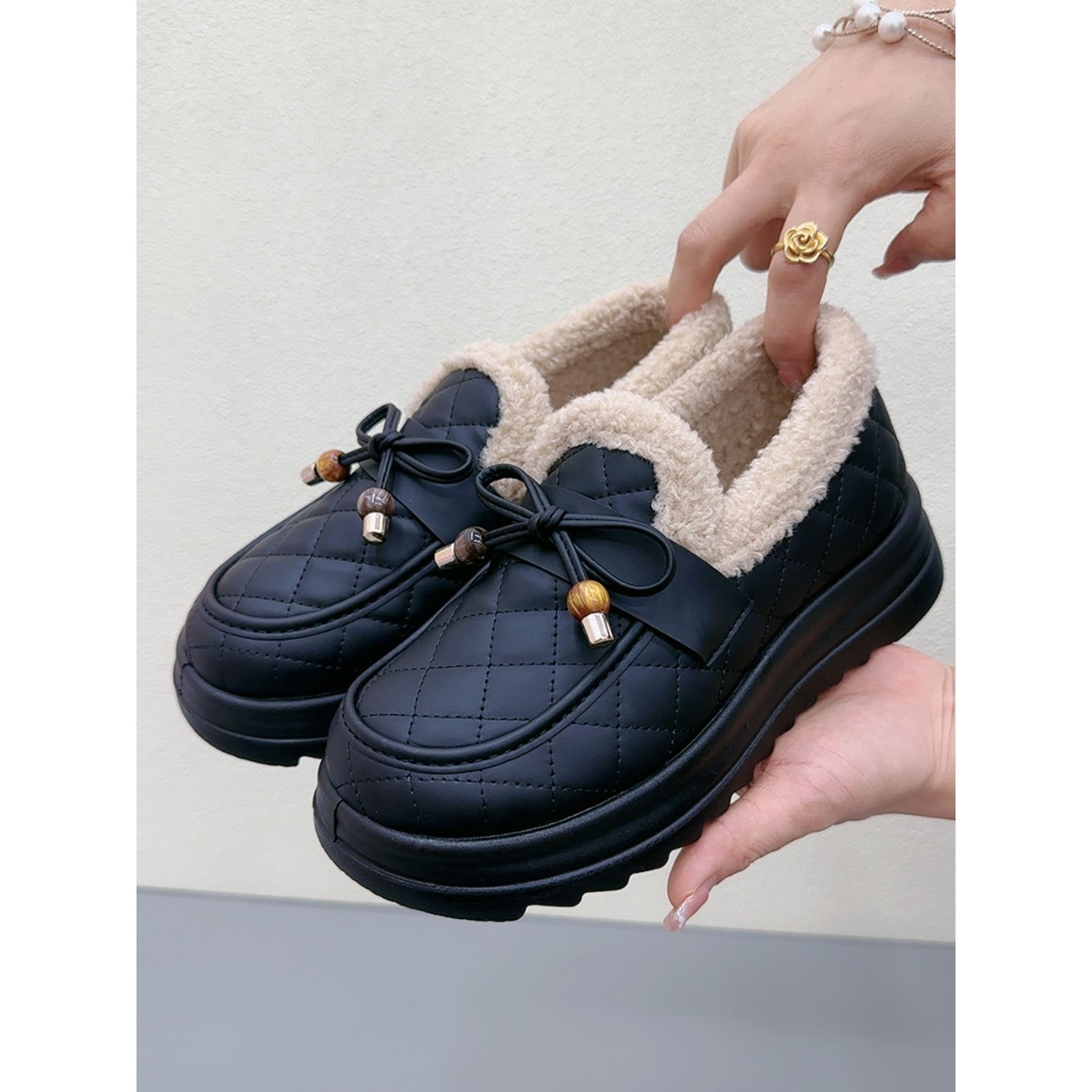 雪地靴女鞋冬季新款老北京棉鞋加