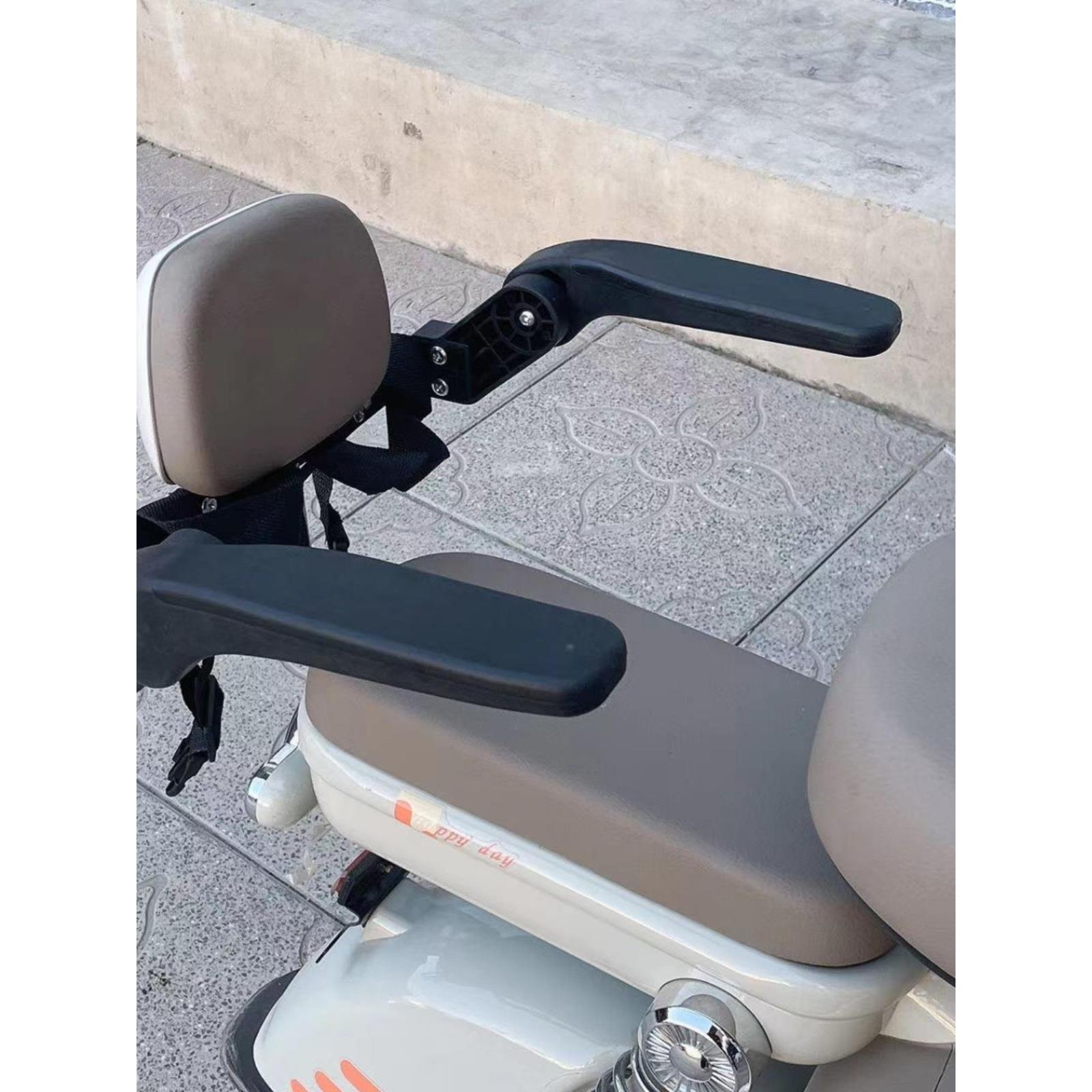 新款可折叠电动车儿童后置座椅安全护栏宝宝防摔可升降防水可旋转