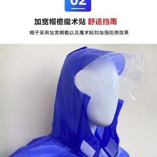 海胶牛筋加厚加大分体雨衣雨裤 套装 男女电动车骑行雨披 养殖套装