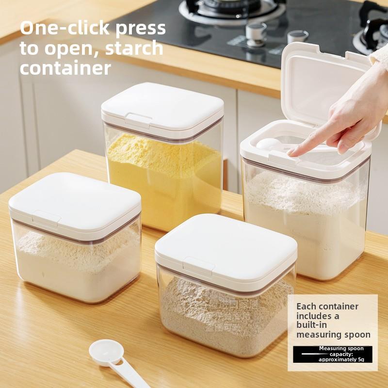 淀粉收纳盒食品级米桶家用专用装米面粉密封罐放杂粮储存神器容器