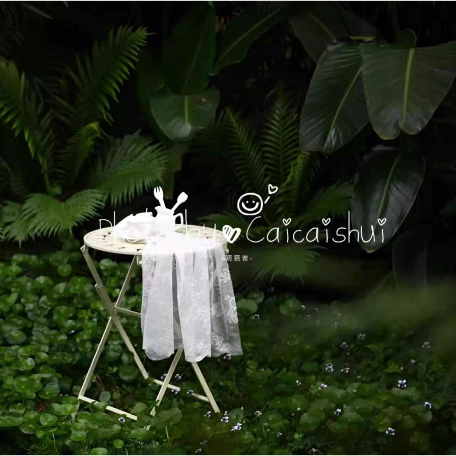 铁艺花架田园简约花几阳台花架园艺欧式多肉花桌几折叠桌子绿萝架