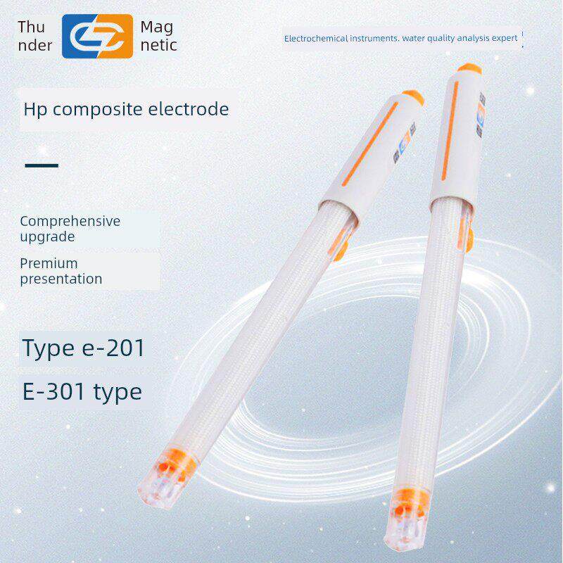 上海磊磁体Ph覆合电极E-201-C实验室酸度计Ph计可充电极探针E-301