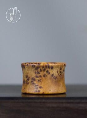 太行崖柏扳指老料满瘤疤雀眼男士把玩指环木戒指随身盘玩手把件