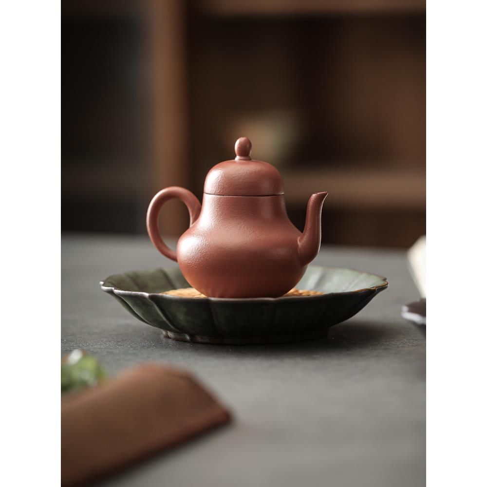 紫砂壶架经典粗陶干泡茶桌茶盘功夫茶具陶瓷茶架储水壶垫盖碗茶盘