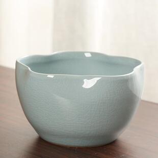 大号哥窑茶渣缸茶洗陶瓷茶具配件洗茶杯盆器皿水盂小号笔洗缸建水