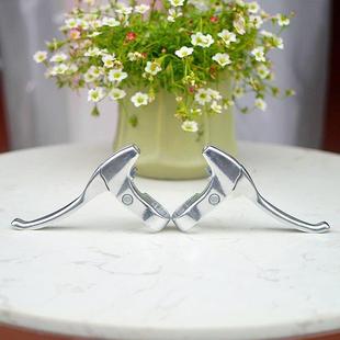 铝合金自行车煞车把手煞车老式手柄手把手覆古银色闸把折叠车登山