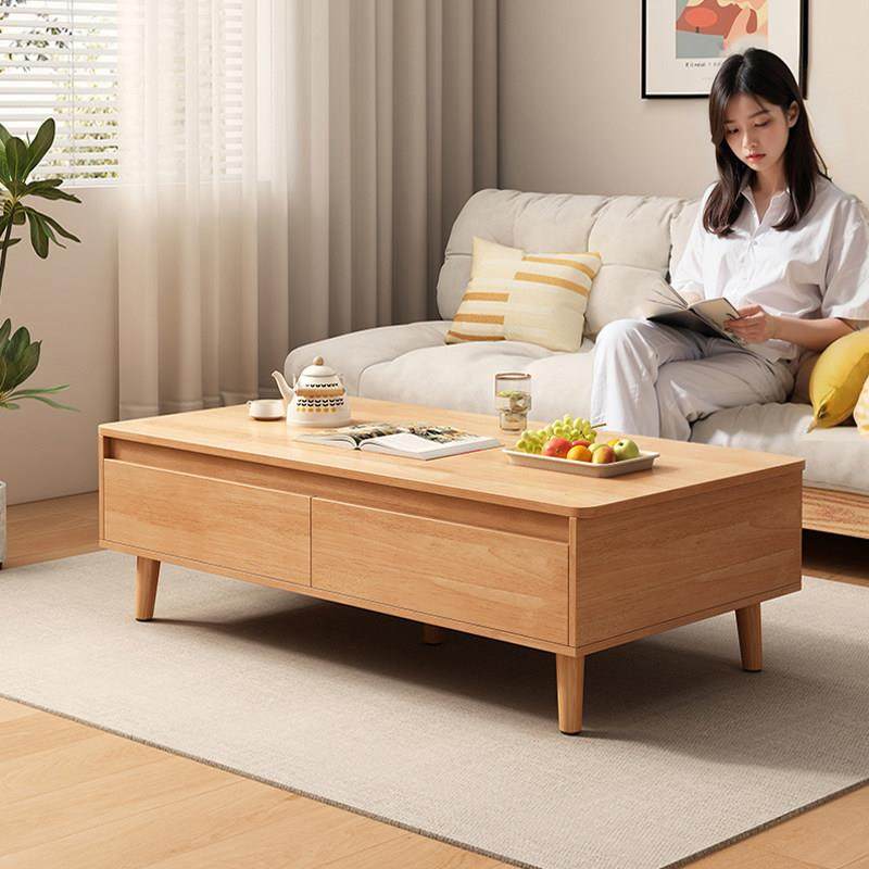 实木茶几客厅家用2025新款小户型原木风抽屉小桌子沙发边简约茶台,住宅家具,茶几,淘宝优惠券,粉丝福利购,淘宝优惠卷