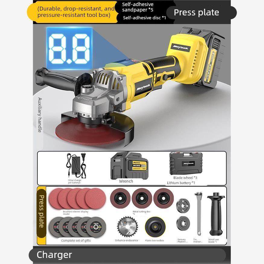 德国工艺无刷锂电角磨机三模式切割精磨抛光一键旋转180°9000转,五金/工具,角磨机,淘宝优惠券,粉丝福利购,淘宝优惠卷