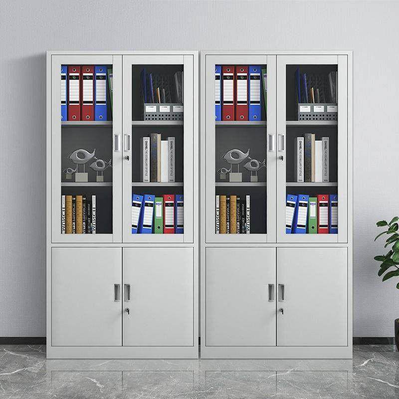 钢制办公室铁皮文件柜财务资料档案柜带锁凭证柜抽屉矮柜储物柜子