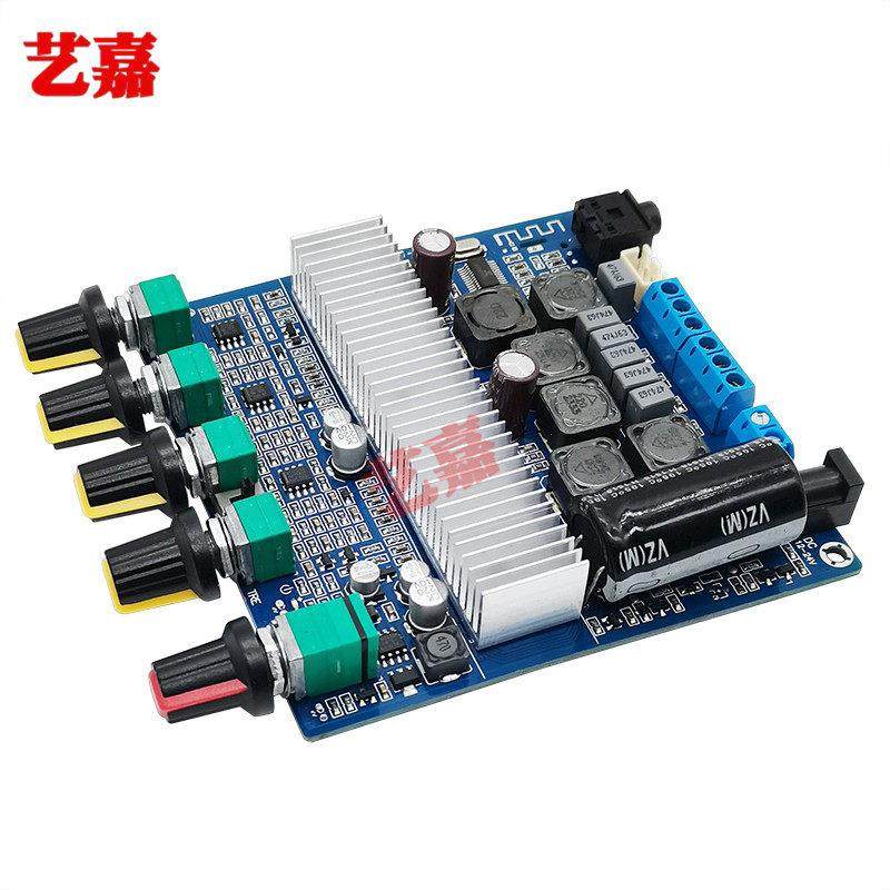 TPA3116蓝牙5.0数字功放板2.1声道2* 50W+100W低音炮12-24V带音调