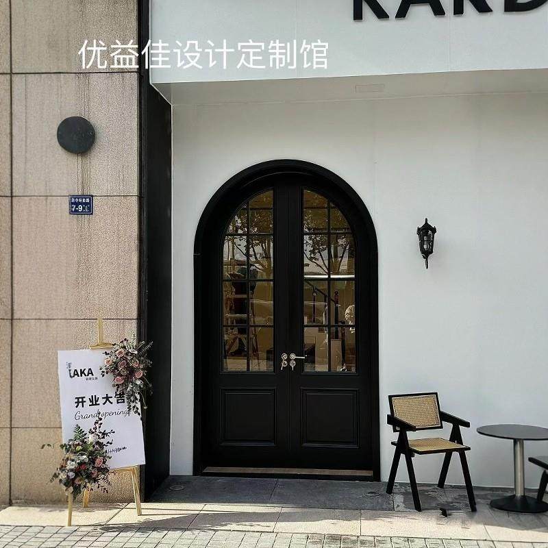 法式覆古门铁艺拱形玻璃门定制商场商铺双门通用法式入户弧形门,全屋定制,卫生间门/厕所门,淘宝优惠券,粉丝福利购,淘宝优惠卷