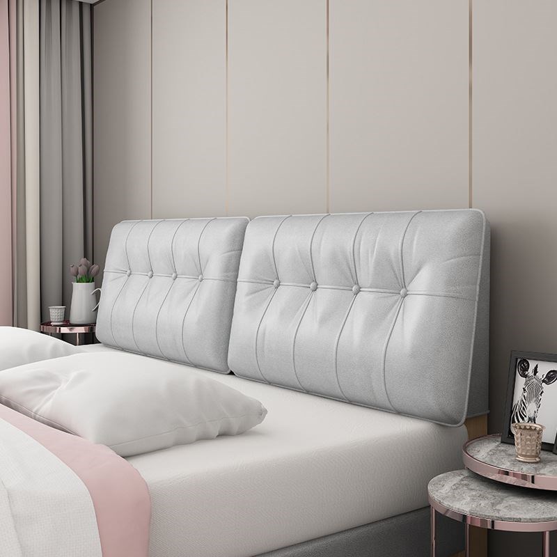 销.床头软包靠背海绵q靠垫可固定靠枕卧室床头套罩改造床头靠垫大