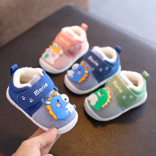 婴儿鞋子学步鞋软底冬款加绒婴儿冬鞋保暖秋冬两一岁半冬季女男冬