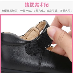 初中生小学生白黑色小皮鞋日系少女孩公主鞋大童校服礼仪表演出鞋