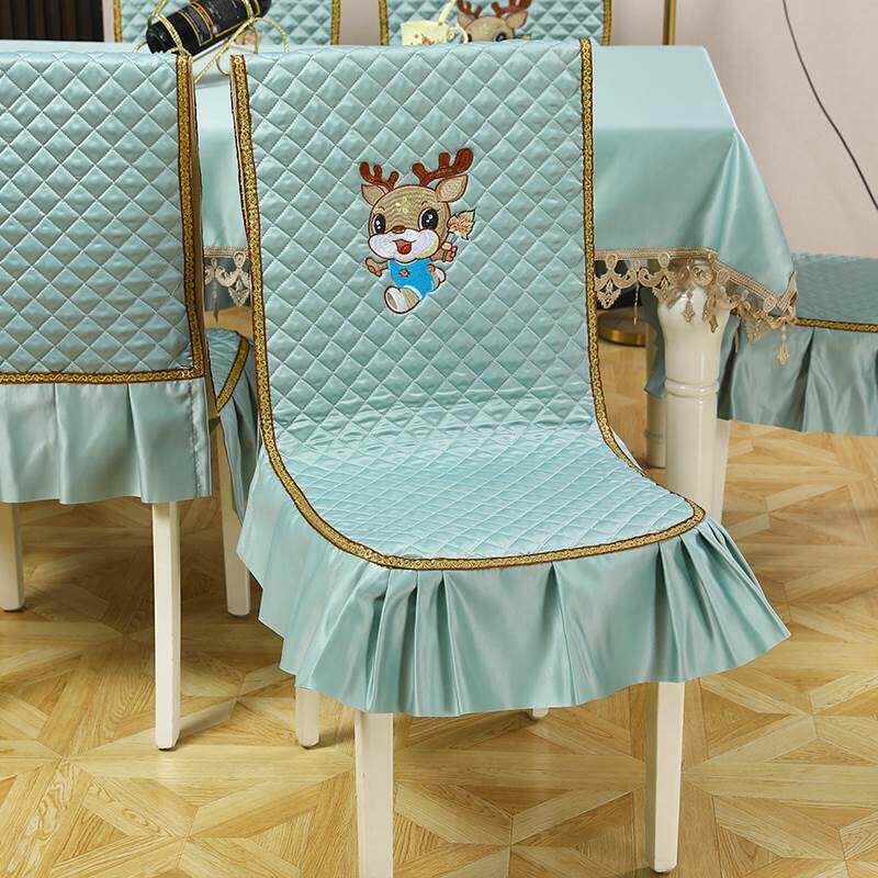 蕾丝椅子坐垫靠垫套加大欧式餐椅垫套装家用餐桌布圆桌布布艺包邮