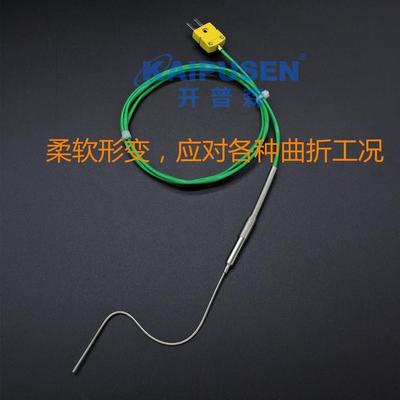 WRNK-191铠装K型热电偶耐高温1100度炉温检测探头探针式热电阻温