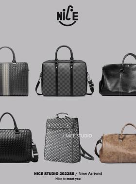 NICE【男士包袋】样板房衣帽间公文包商务男装衣柜饰品软装摆件