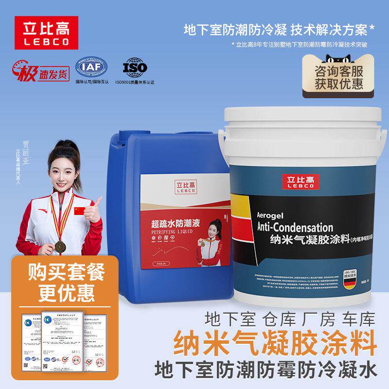 地下室防潮涂料防水材料一楼车库防霉墙面地面返潮防潮液防冷凝水