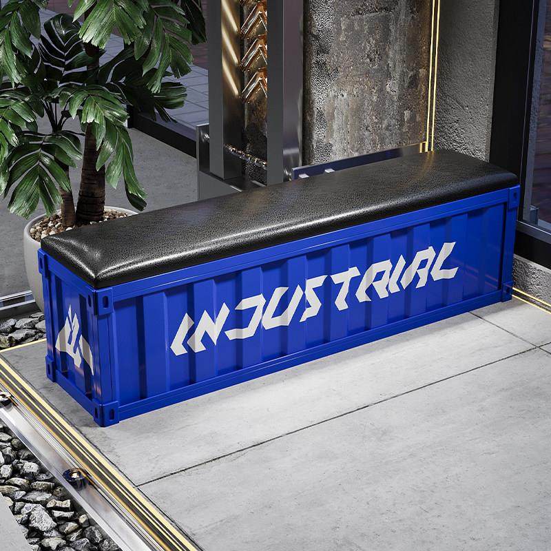 工业风换鞋凳收纳凳篮球馆舞蹈室健身房休息凳网红储物铁艺长条凳,住宅家具,换鞋凳,淘宝优惠券,粉丝福利购,淘宝优惠卷