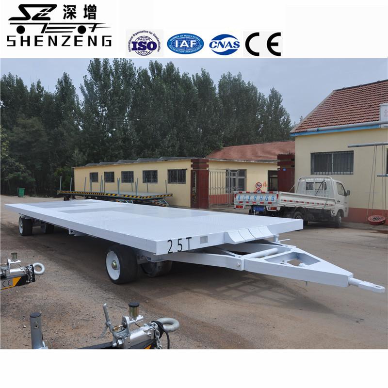 25吨厂内中专重型平板拖车牵引平板拖车运输重钢全挂板车