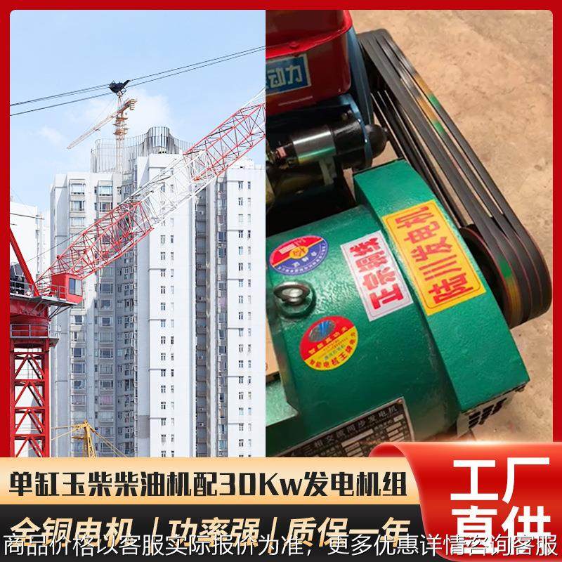 单缸柴油机配30KW发电机组 功率强全铜电机,农机/农具/农膜,发动机,淘宝优惠券,粉丝福利购,淘宝优惠卷