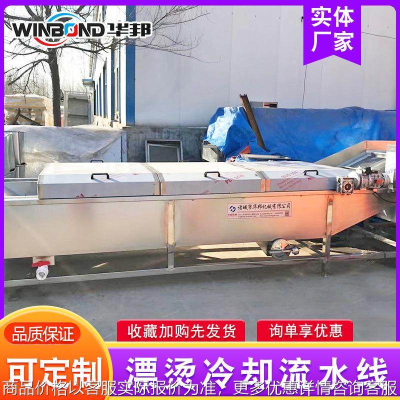 鸡胸肉漂烫冷却流水线 不锈钢清洗漂烫设备 黄桃预煮漂烫机,清洗/食品/商业设备,果蔬加工设备,淘宝优惠券,粉丝福利购,淘宝优惠卷
