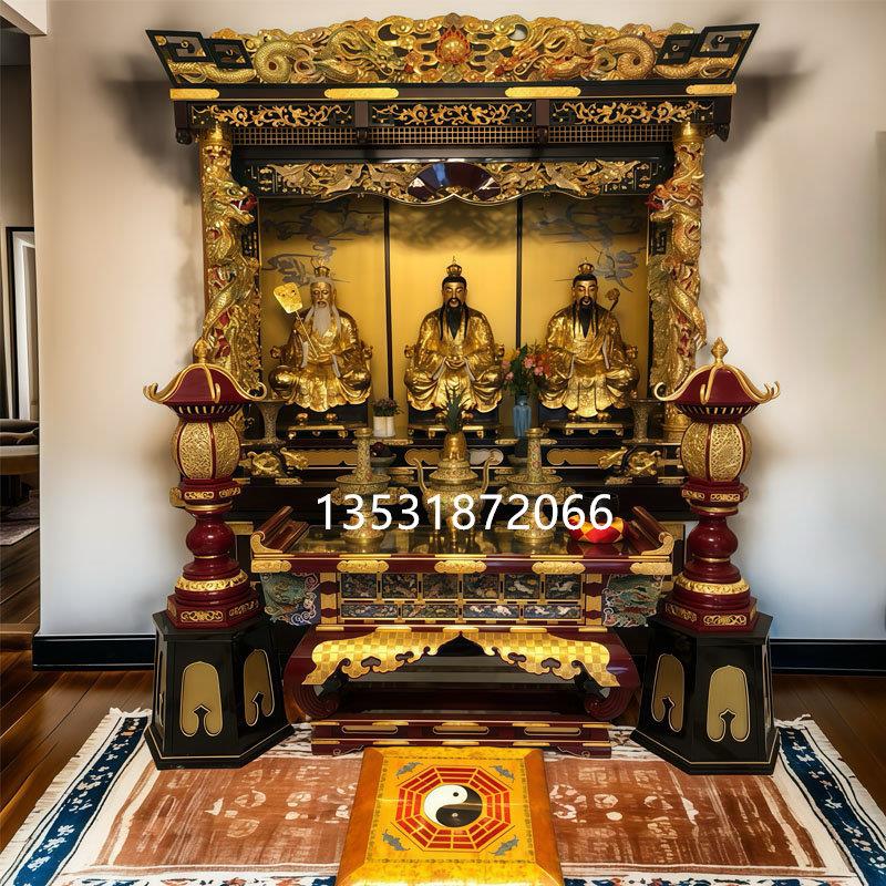 实木寺庙实木佛堂佛龛佛柜宗氏祠堂神牌位神台祖先神龛神楼供桌
