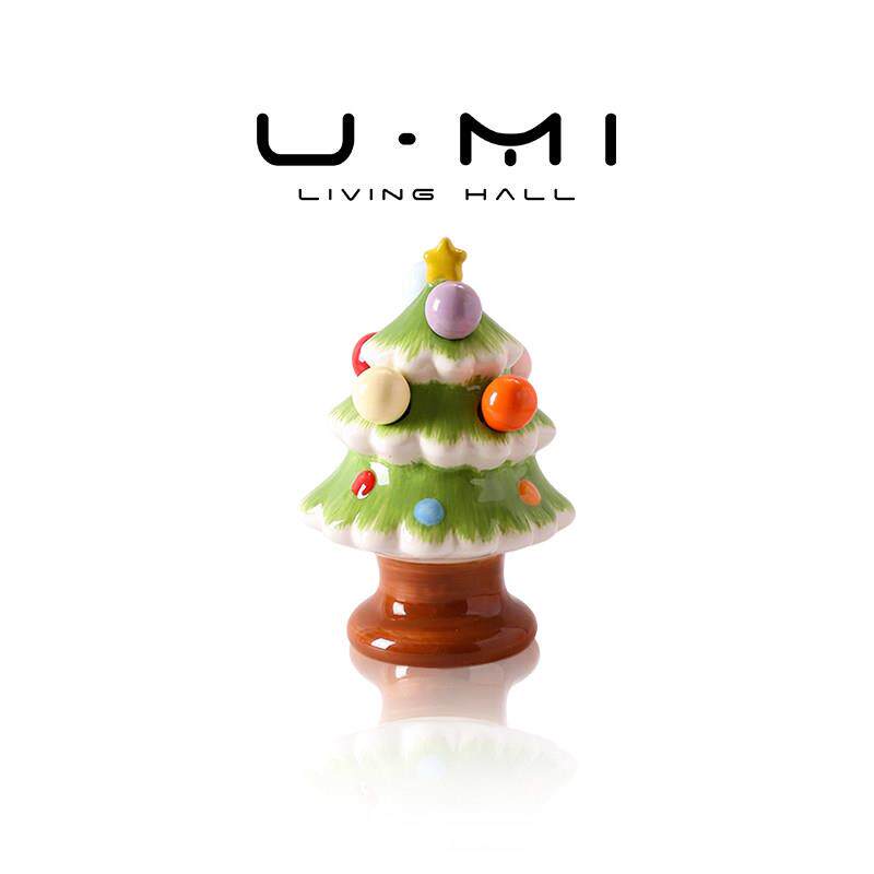 U Mi LIVING · 结彩 | 水果叉套装不锈钢可爱陶瓷叉罐蛋糕水果签