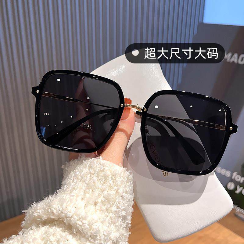 超大框16.4cm太阳眼镜男士抗UV时尚方形太阳眼镜女款大脸偏光遮阳