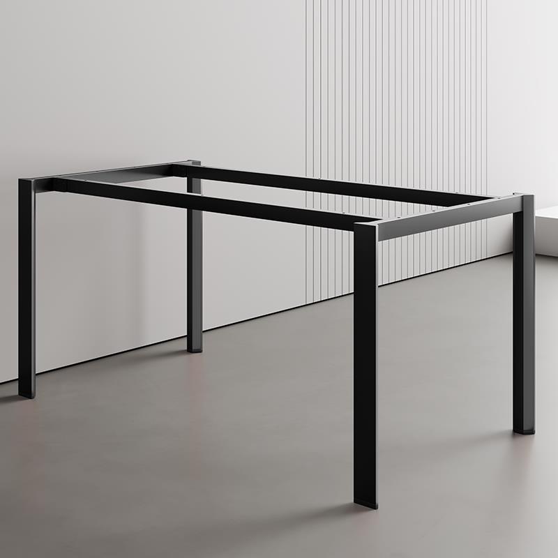 铁艺烤漆桌腿金属桌脚餐台支架餐台脚铁架子办公会议简约桌架定制