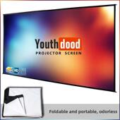 Yandood户外露营式 可折叠投影屏幕超轻可挂家用无臭可洗熨烫 便携式