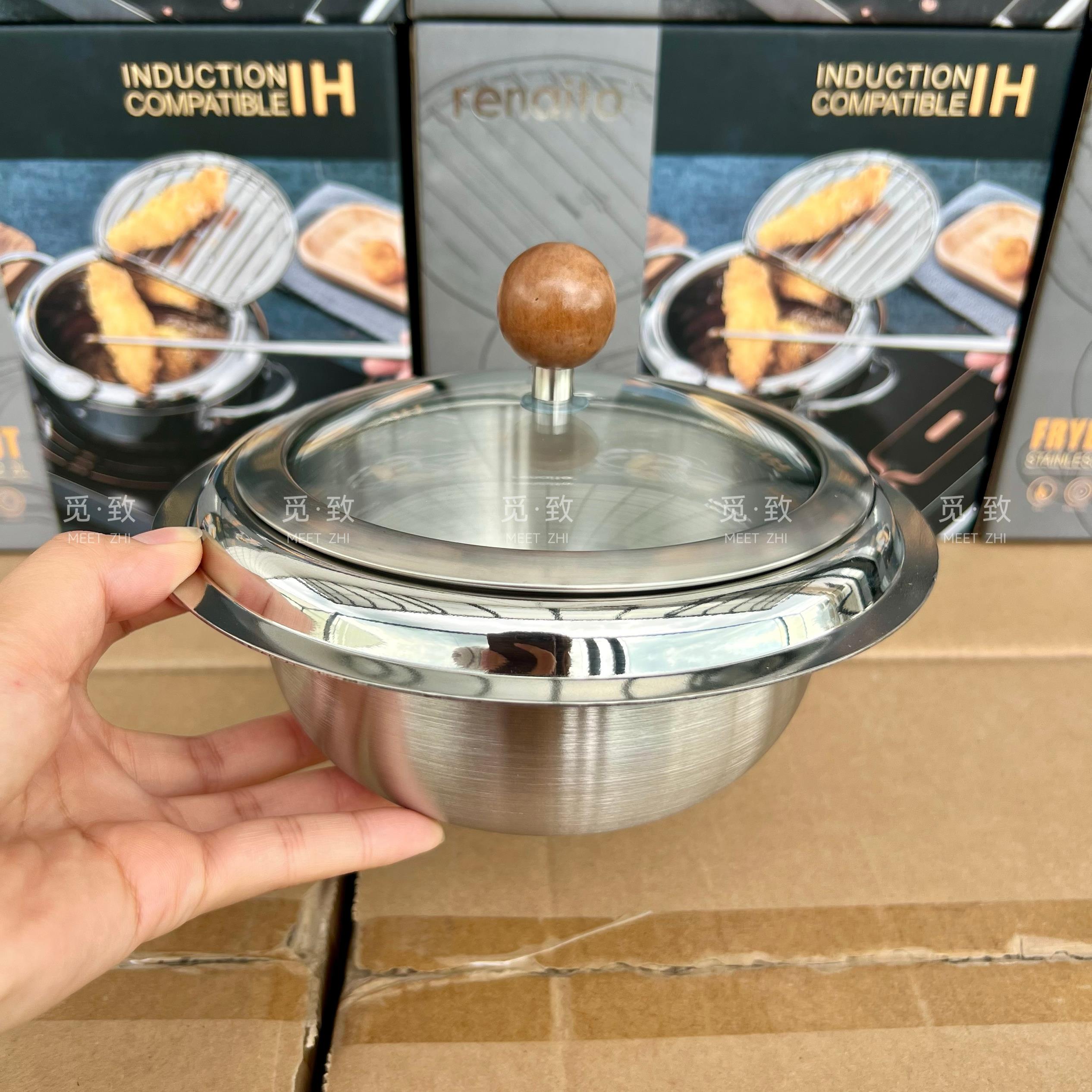 出口品质韩式304不锈钢拌饭锅 带盖子儿童饭碗泡面 面泡菜沙拉煲