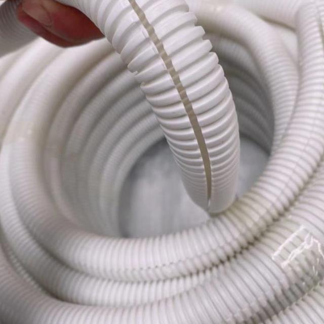 白色加厚PE波纹管穿线软管白色塑料穿线波纹管通信工程专用耐高温