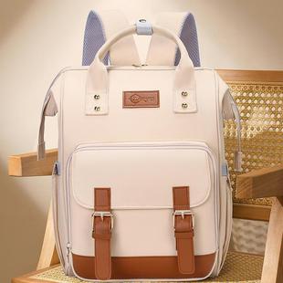 双肩轻便妈咪包可挂婴儿车高颜值春游带娃出门大容量保温背奶包