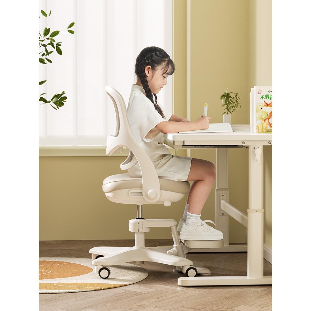 美好童年儿童学习椅子可升降调节座椅学生写字专用椅矫正坐姿凳子