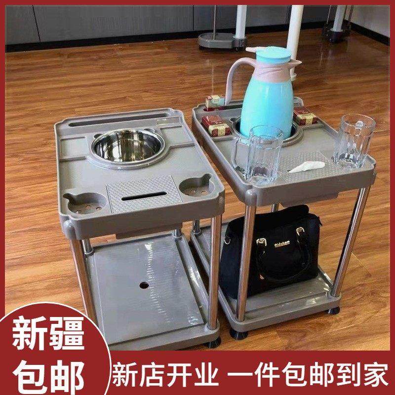 新疆西藏包邮麻将桌茶几茶水架棋牌室麻将机茶托茶几烟灰缸水杯架